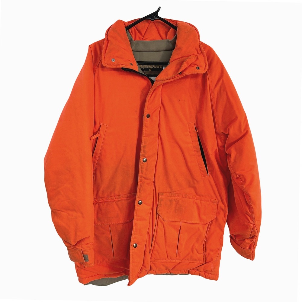 Gamehide Blaze Orange Hunting Parka Insulated Waterproof Large High Vis Gorpcore